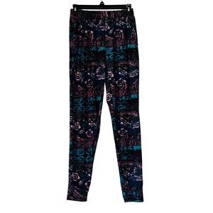 3/$20 Women's Black, Blue & Pink Patterned Joggers
